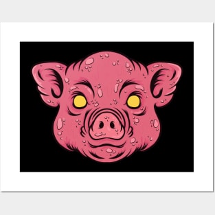 Scary Pig Posters and Art